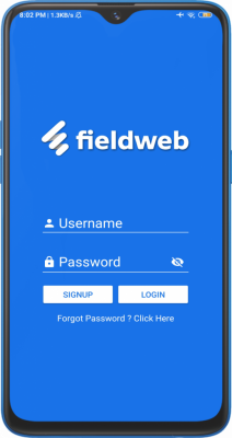 Fieldweb app screenshot