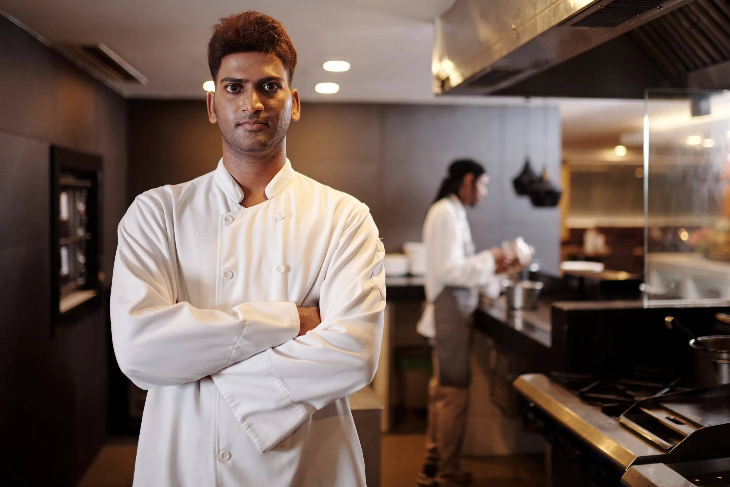 Chef in a restaurant kitchen